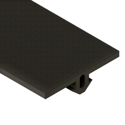 61-070-0 MODULAR SOLUTIONS PVC COVER PROFILE FLAT RUBBER W/RIDGES, CUT TO ANY LENGTH PRICE / METER SHOWN